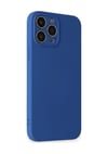 Apple iPhone Uyumlu  13 Pro Kılıf Nano İçi Kadife Silikon -  Lacivert Belirtilmemiş