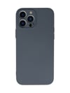 Apple iPhone Uyumlu 13 Pro Max - Kılıf Nano İçi Kadife Silikon - Gri Belirtilmemiş