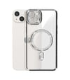 Apple iPhone Uyumlu 14 - Kılıf Joke Simli Magneticsafe - Kılıf - Gümüş Belirtilmemiş