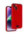 Apple iPhone Uyumlu  14 Kılıf Kelvin Kartvizitli Silikon -  Kırmızı Belirtilmemiş