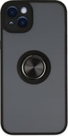 Apple iPhone Uyumlu  14 Kılıf Montreal Yüzüklü Silikon Kapak -  Siyah Belirtilmemiş