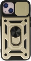 Apple iPhone Uyumlu  14 Kılıf Pars Lens Yüzüklü Silikon -  Gold Belirtilmemiş