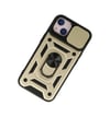 Apple iPhone Uyumlu  14 Kılıf Pars Lens Yüzüklü Silikon -  Gold Belirtilmemiş
