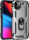 Apple iPhone Uyumlu  14 Plus Kılıf Sofya Yüzüklü Silikon Kapak -  Gümüş Belirtilmemiş
