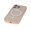 Apple iPhone Uyumlu   14 Pro Kılıf Grand Magneticsafe Kapak - Pembe Belirtilmemiş