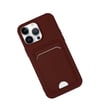Apple iPhone Uyumlu  14 Pro Kılıf Kelvin Kartvizitli Silikon -  Bordo Belirtilmemiş