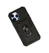 Apple iPhone Uyumlu  14 Pro Kılıf Pars Lens Yüzüklü Silikon -  Siyah Belirtilmemiş