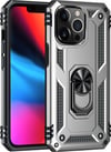 Apple iPhone Uyumlu  14 Pro Kılıf Sofya Yüzüklü Silikon Kapak -  Gümüş Belirtilmemiş