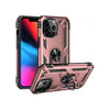 Apple iPhone Uyumlu 14 Pro - Kılıf Sofya Yüzüklü Silikon - Kapak - Rose Belirtilmemiş