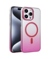 Apple iPhone Uyumlu   14 Pro Max Glossy Magsafe Kapak - Pembe Belirtilmemiş