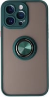 Apple iPhone Uyumlu  14 Pro Max Kılıf Montreal Yüzüklü Silikon Kapak -  Yeşil Belirtilmemiş