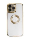 Apple iPhone Uyumlu  14 Pro Max Kılıf Slot Silikon -  Gold Belirtilmemiş