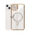 Apple iPhone Uyumlu 15 - Kılıf Joke Simli Magneticsafe - Kılıf - Gold Belirtilmemiş