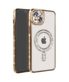 Apple iPhone Uyumlu 15 - Kılıf Joke Simli Magneticsafe - Kılıf - Gold Belirtilmemiş