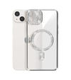 Apple iPhone Uyumlu  15 Kılıf Joke Simli Magneticsafe Kılıf -  Gümüş Belirtilmemiş