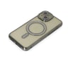 Apple iPhone Uyumlu  15 Kılıf Joke Simli Magneticsafe Kılıf -  Gri Belirtilmemiş