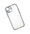 Apple iPhone Uyumlu 15 Plus - Kılıf Montreal Silikon - Kapak - Gri Belirtilmemiş