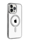 Apple iPhone Uyumlu   15 Pro Kılıf Kronos Magsafe Kapak - Titanyum Gri Belirtilmemiş