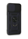 Apple iPhone Uyumlu 15 Pro  - Kılıf Pars Lens Yüzüklü Silikon  - Lacivert Belirtilmemiş