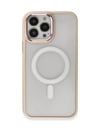 Apple iPhone Uyumlu   15 Pro Kılıf Room Magneticsafe Silikon - Pudra Belirtilmemiş