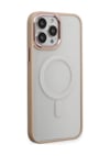 Apple iPhone Uyumlu   15 Pro Kılıf Room Magneticsafe Silikon - Pudra Belirtilmemiş