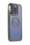 Apple iPhone Uyumlu   15 Pro Kılıf Slot Silikon - Titan Gri Belirtilmemiş