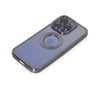 Apple iPhone Uyumlu   15 Pro Kılıf Slot Silikon - Titan Gri Belirtilmemiş