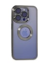 Apple iPhone Uyumlu   15 Pro Kılıf Slot Silikon - Titan Gri Belirtilmemiş