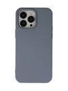 Apple iPhone Uyumlu 15 Pro Max  - Kılıf Nano İçi Kadife Silikon  - Gri Belirtilmemiş