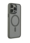 Apple iPhone Uyumlu 15 Pro Max - Kılıf Room Magneticsafe Silikon - Gri Belirtilmemiş