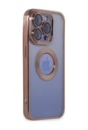 Apple iPhone Uyumlu 15 Pro Max  - Kılıf Slot Silikon  - Rose Gold Belirtilmemiş