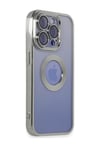 Apple iPhone Uyumlu  15 Pro Max Kılıf Slot Silikon -  Gümüş Belirtilmemiş