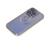 Apple iPhone Uyumlu  15 Pro Max Kılıf Slot Silikon -  Gümüş Belirtilmemiş