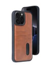 Apple iPhone Uyumlu 15 Pro Max - Kılıf Sara Kartvizitli Deri - Kılıf - Taba Belirtilmemiş