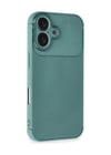 Apple iPhone Uyumlu  16 Kılıf Auto Focus Karbon Kapak -  Koyu Yeşil Belirtilmemiş