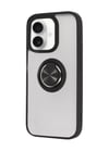Apple iPhone Uyumlu 16 - Kılıf Montreal Yüzüklü Silikon - Kapak - Siyah Belirtilmemiş
