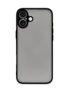 Apple iPhone Uyumlu 16  - Kılıf Montreal Silikon  - Kapak  - Siyah Belirtilmemiş