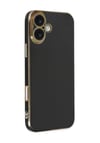 Apple iPhone Uyumlu 16  - Kılıf Volet Silikon  - Siyah Belirtilmemiş
