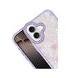 Apple iPhone Uyumlu   16 Lumi Desenli Kapak - Mor Belirtilmemiş