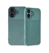 Apple iPhone Uyumlu  16 Plus Kılıf Auto Focus Karbon Kapak -  Koyu Yeşil Belirtilmemiş