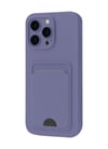 Apple iPhone Uyumlu   16 Pro Kılıf Kelvin Kartvizitli Silikon - Lila Belirtilmemiş