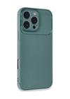 Apple iPhone Uyumlu  16 Pro Max Kılıf Auto Focus Karbon Kapak -  Koyu Yeşil Belirtilmemiş