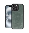 Apple iPhone Uyumlu   16 Pro Max Kılıf Aras Deri Kapak - Koyu Yeşil Belirtilmemiş