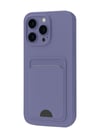 Apple iPhone Uyumlu   16 Pro Max Kılıf Kelvin Kartvizitli Silikon - Lila Belirtilmemiş
