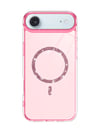 Apple iPhone Uyumlu   17 Air Live Diamond Magsafe Kapak - Pembe Belirtilmemiş