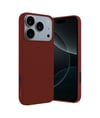 Apple iPhone Uyumlu 17 Pro First Silikon  - Bordo Belirtilmemiş