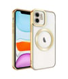 Apple Uyumlu   iPhone 11 Kılıf Kross Magneticsafe Kapak - Gold Belirtilmemiş