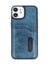 Apple   Uyumlu   iPhone 11 Kılıf Sara Kartvizitli Deri Kılıf - Lacivert Belirtilmemiş