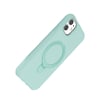Apple Uyumlu iPhone 11 Uyumlu Regal Magsafe Standlı Kapak - Su Yeşili Belirtilmemiş