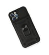 Apple Uyumlu   iPhone 12 Pro Kılıf Pars Lens Yüzüklü Silikon - Siyah Belirtilmemiş